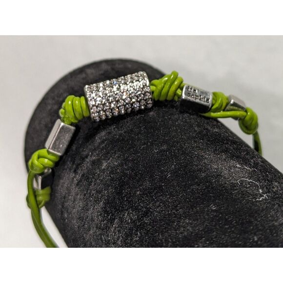 Apple Green Rhinestone Bracelet NWT - Picture 3 of 12